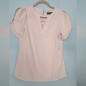 Allegra K Women's Blouse in Light Pink